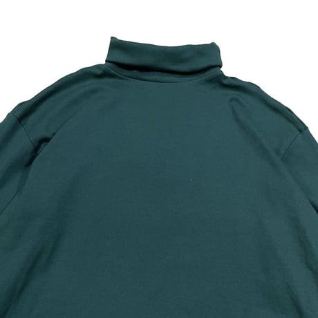 ST JOHN'S BAY Hi-neck L/s Tee Size-L MADE IN USA 90s~
