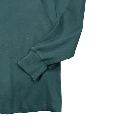 ST JOHN'S BAY Hi-neck L/s Tee Size-L MADE IN USA 90s~