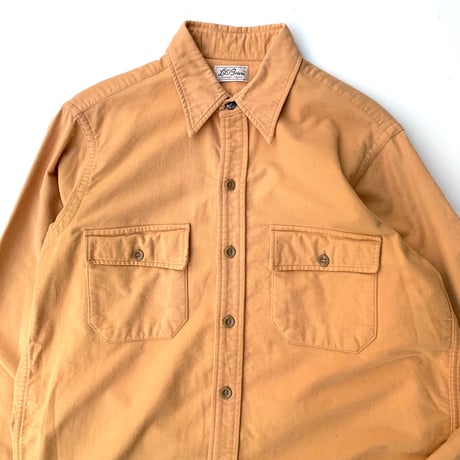 70's L.L.Bean Chamois Cloth Shirt size L程