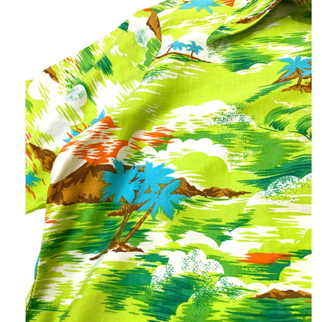 70's JC Penney Pullover Aloha Shirt size M〜L程
