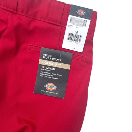 New Dickes Red Shorts Size-w30