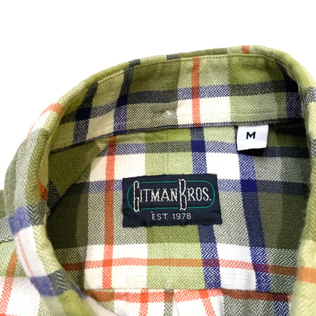 GITMAN BROS CHECK SHIRT・MADE IN USA  size M