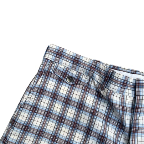 HARRIS Casual Check Shorts Size-L程 MADE IN USA90s~