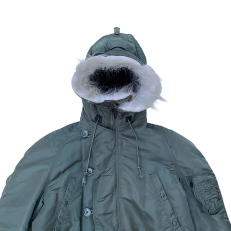 ALPHA INDUSTRIES N-3B Jacket Size-MEDIUM 80s.90s~ MADE IN USA