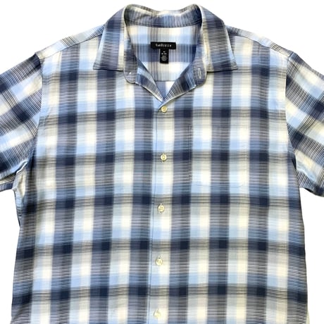 VANHEUSEN CHECK SHIRT(COTTON×RAYON) size M
