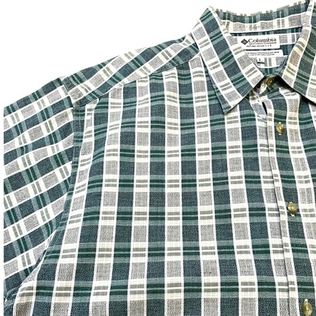 COLUMBIA S/S CHECK SHIRT size L