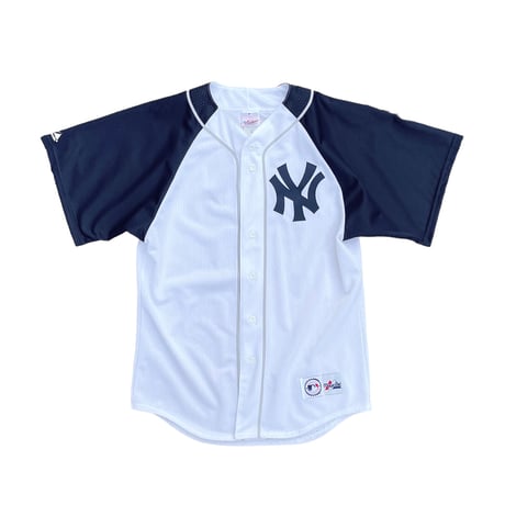 New York Yankees S/s Shirt Majestic Size-M 2000’s~