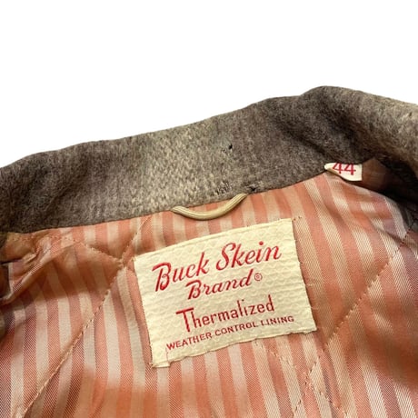 50's〜 BUCK SKIN OMBRE CHECK WOOL JACKET size L〜XL程