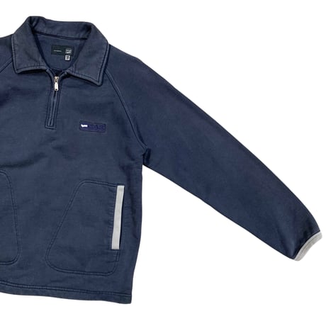 GAS HALF ZIP SWEAT PULLOVER size M