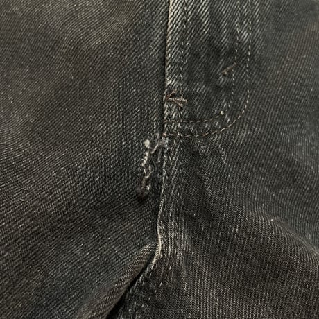 Levi’ 505 Black Denim Shorts Size-w36 MADE IN MEXICO