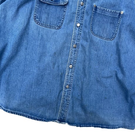 ST JOHN’S BAY Denim Shirt Jkt Size-3XL 80s.90s