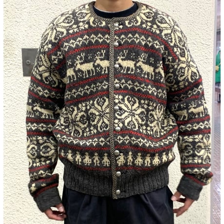 🇳🇴HAND MADE NORWAY CARDIGAN size XL程