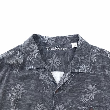 Caribbean🌴 SILK × RAYON Shirts Size-XL