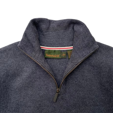 Timberland Half Zip 100%wool Knit Size-L