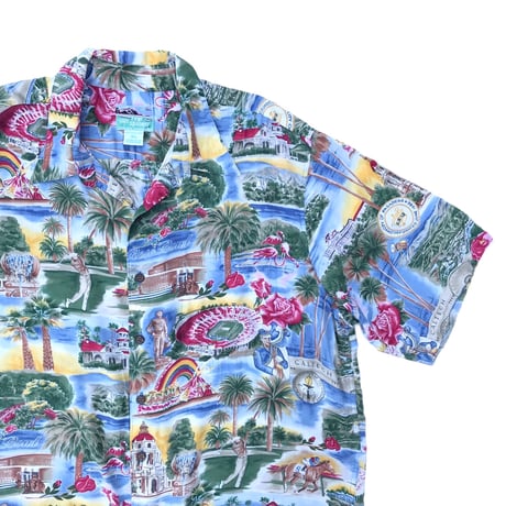 Reyn Spooner Hawaii Shirts Size-XL 100% RAYON ~90s