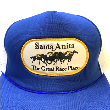 80-90's SANTA ANITA MESH CAP・MINT CONDITION