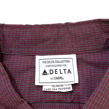 BIG SIZE DELTA PINCHECK WORK SHIRT size XXXL