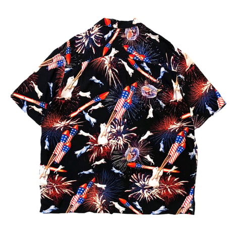 🇺🇸AMERICAN CAT RAYON SHIRT size XL