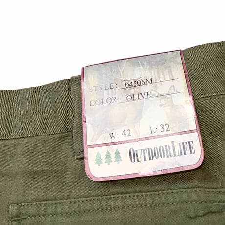 🌲DEAD STOCK OUTDOORLIFE COTTON PANTS size 42inch