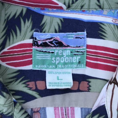 Reyn Spooner Hawaii Shirts Size-L 100%RAYON ~90s
