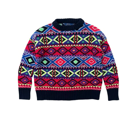 NEW  WOMEN POLO RALPH LAUREN WOOL SWEATER Hand Knit” size S