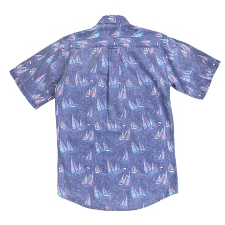80-90's CHAPS RALPH LAUREN COTTON S/S SHIRT size S