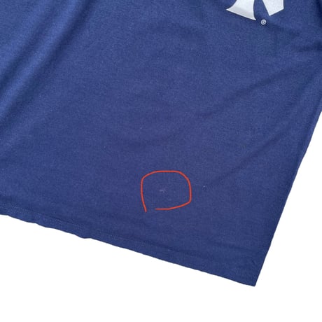 New York Yankees Henry Neck Tee Size-S~M Majestic