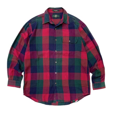 90's ORVIS COTTON CHECK SHIRT size L〜XL