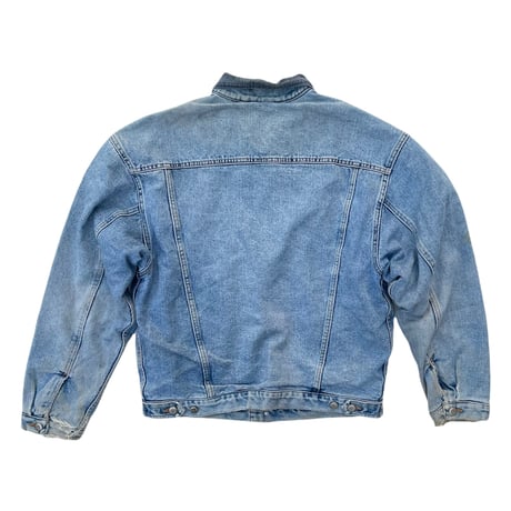 “ BANANA REPUBLIC TRAVEL “ Heavy Used Denim JktSize-M~L 90s~
