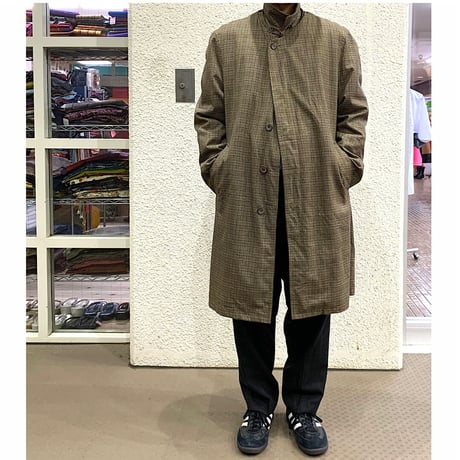 70's RAINFAIR CHECK COAT size 44
