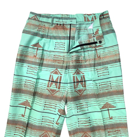 AFRICAN PATTERN 2TACK PANTS size 36inch程