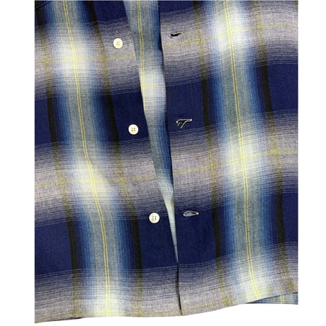 Vintage 60's Towncraft Ombre Check Rayon Shirt size L (実寸 XL程度)