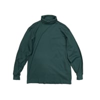 ST JOHN'S BAY Hi-neck L/s Tee Size-L MADE IN USA 90s~
