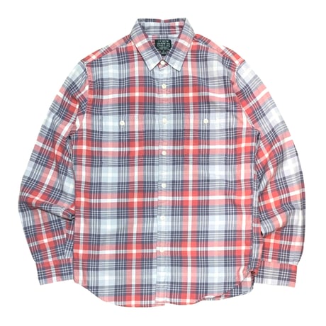 J.CREW CHECK L/S SHIRT size M