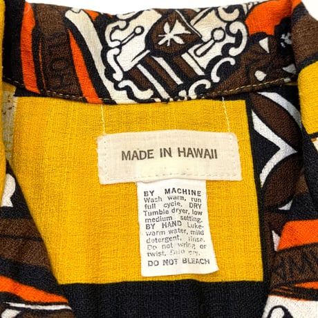 COTTON ALOHA SHIRT MADE IN HAWAII size S〜M程