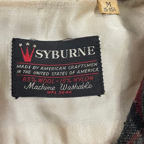 SYBURNE Size-M MADE IN USA Size-M 60s or 70s~