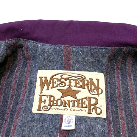 90's WESTERN FRONTIER BLANKET LINER JACKET size XL・MADE IN USA🇺🇸