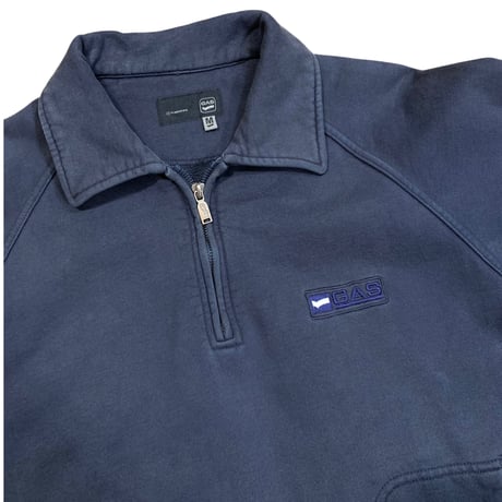 GAS HALF ZIP SWEAT PULLOVER size M