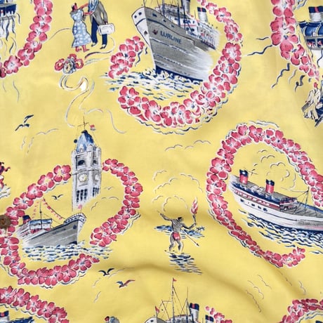 Pineapple Juice  Aloha Shirt Size-L