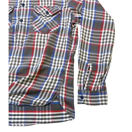 LANDS'END PULLOVER COTTON NEL SHIRT size M
