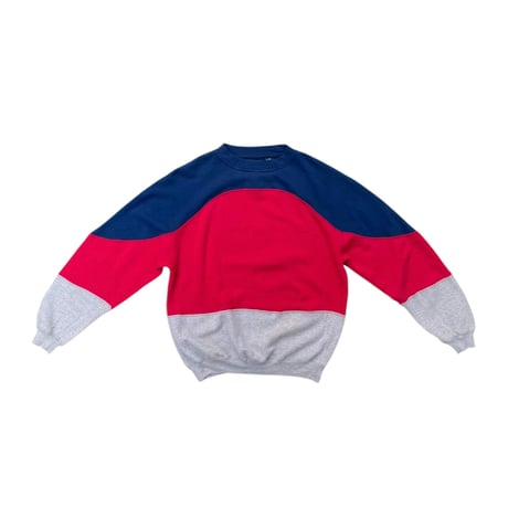 “ TOWNCRAFT “ Multi Color Sweater Size-L 90s~