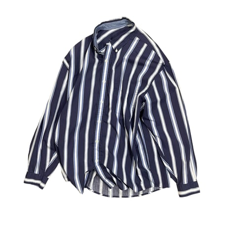 Eddie Bauer Stripe B.D Shirt Size-M