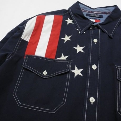 TOMMY JEANS Stars and Stripes pattern Shirt XL