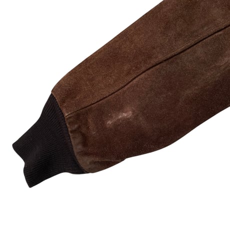 Schott Suede Zip Jkt Size-38 MADE IN USA