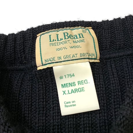 80's〜 L.L.Bean Command Sweater Made in Great Britain🇬🇧 size XL