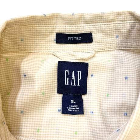 00's GAP COTTON CHECK SHIRT size XL