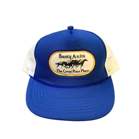 80-90's SANTA ANITA MESH CAP・MINT CONDITION