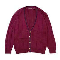 JOHN ASHFORD COTTON KNIT CARDIGAN size L