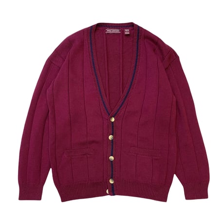 JOHN ASHFORD COTTON KNIT CARDIGAN size L