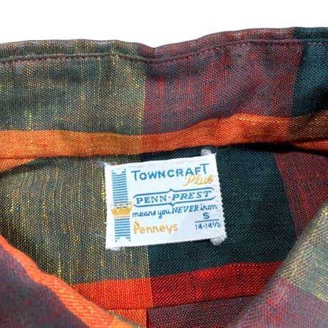 〜70's TOWNCRAFT B.D S/S SHIRT size S
